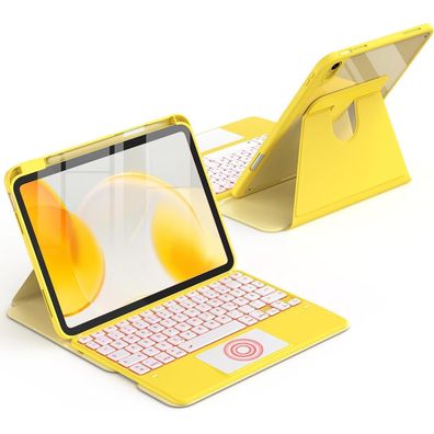 CACOE Drehbare Hülle mit Tastatur für iPad 11/10. Generation (11 Zoll)