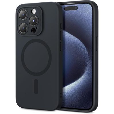 ESR Hülle für iPhone 15 Pro, MagSafe kompatibel, dünnes Flüssigsilikon Case