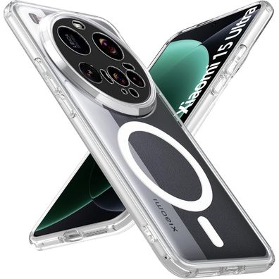 Hensinple Xiaomi 15 Ultra Hülle 6.73 Zoll, Magnetisch Kompatibel mit MagSafe