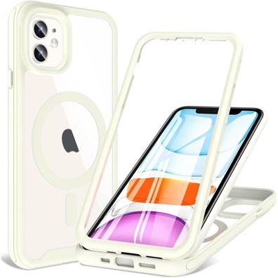 Hensinple Magnetische Handyhülle für iPhone 11 (6,1 Zoll) mit integriertem