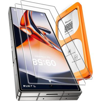 TOCOL 2 Stück Displayschutzfolie für Samsung Galaxy Z Fold 7, 9H Panzerglas