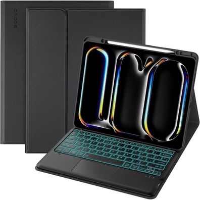 CACOE Hülle mit abnehmbarer Tastatur und Touchpad für iPad Pro 13 M4 (2024)