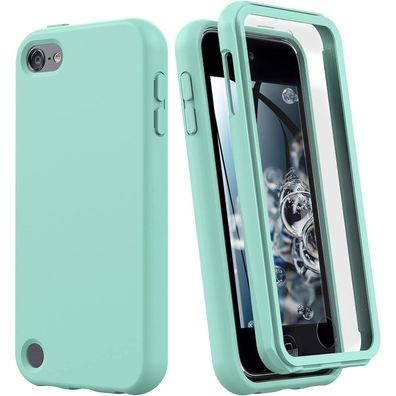 Hensinple iPod Touch 7./6./5. Gen Hülle, stoßfest, Silikon, mit Displayschutz