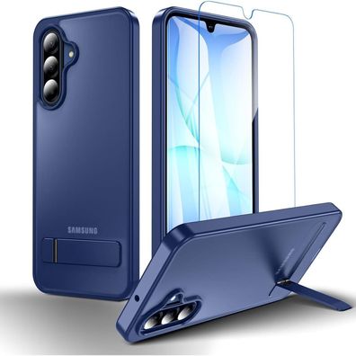 Hensinple Hülle für Samsung Galaxy A17 5G mit Ständer und Panzerglas