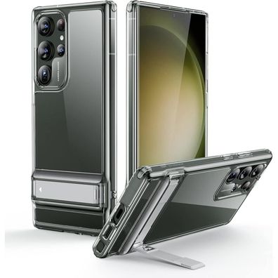 ESR Boost Hülle für Samsung Galaxy S23 Ultra mit Ständer, Klar, Sturzschutz