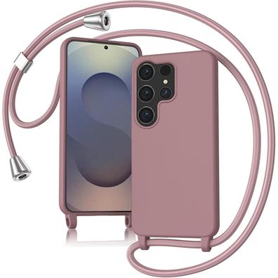 Keteen Handyhülle mit Band für Samsung Galaxy S25 Ultra - Pink, Abnehmbar
