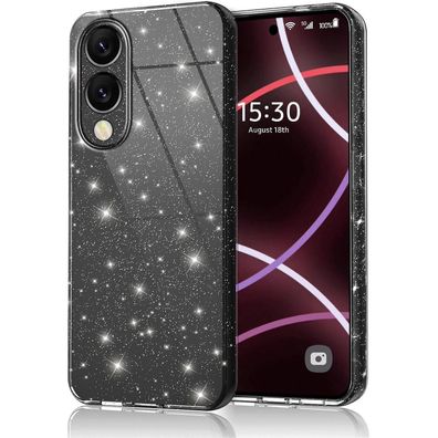 Keteen Glitzer Handyhülle für Samsung Galaxy S25 Edge, Weich TPU Silikon Case