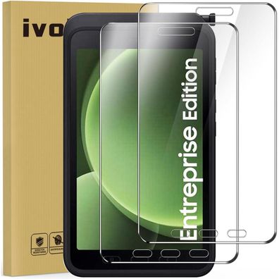 ivoler 2x Schutzglas für Samsung Galaxy Tab Active 5 / Active 3, 9H Härte