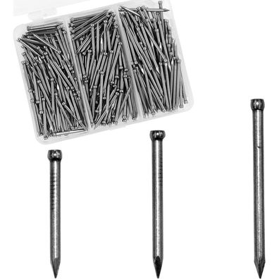 Omotool 280tlg. Kohlenstoffstahl-Nägel-Set - Verzinkt für Holz, Beton & Bilder