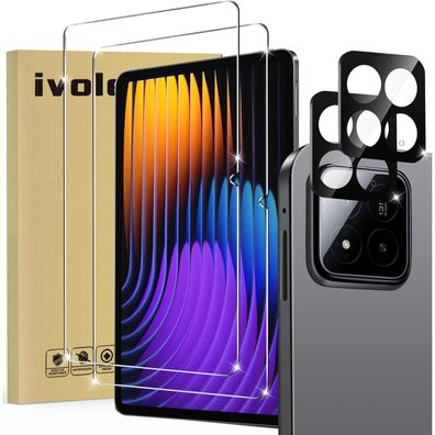 ivoler 2x Displayschutzfolie & 2x Kameraschutzglas für Xiaomi Pad 7 / 7 Pro