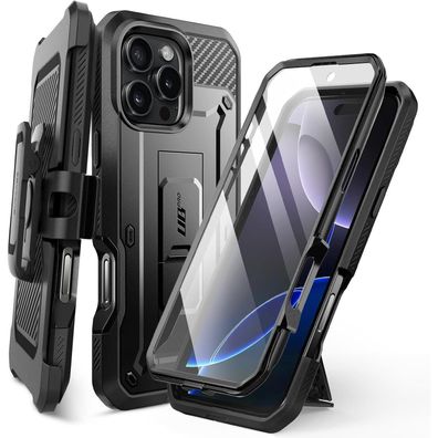 Supcase Unicorn Beetle Pro Hülle für iPhone 16 Pro Max 6.9 Zoll, Schwarz - 360°
