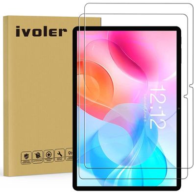 ivoler 2x Displayschutzfolie aus 9H Hartglas für Teclast Tablets, kratzfest