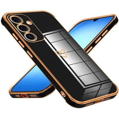 Keteen Handyhülle für Samsung Galaxy A17 4G/5G, Schwarz - Süßes Herz Muster