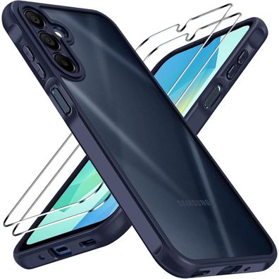 ivoler Hülle für Samsung Galaxy A16 4G/5G mit 2x Panzerglas, matt