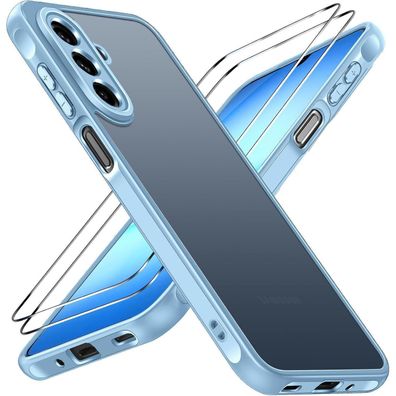 ivoler Hülle für Samsung Galaxy A17 4G/5G mit 2x Panzerglas, Militärstandard