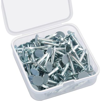 oumuik Dachpappennägel Filznägel, 80 Stück, verzinkt, Ø 0,9 cm, L 2,1 cm