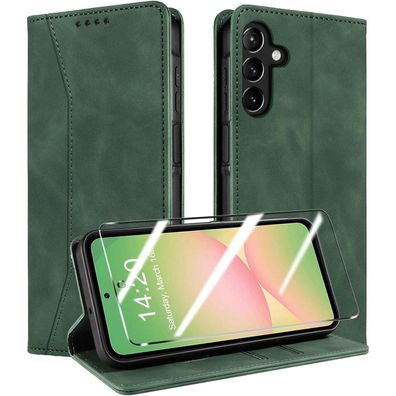 QHOHQ Handyhülle für Samsung Galaxy A56 / A36 5G, Flip Case in Lederoptik
