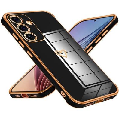 Keteen Handyhülle für Samsung Galaxy S25 Plus, Cute Herz Muster, Galvanisiert