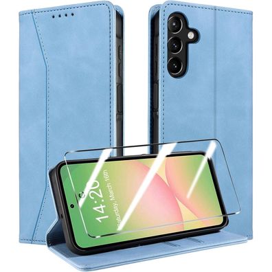 QHOHQ Handyhülle für Samsung Galaxy A56 / A36 5G, Flip Case in Lederoptik