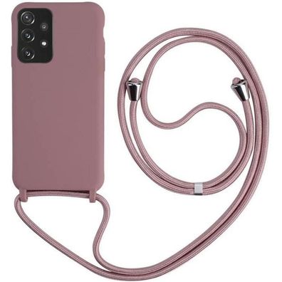Keteen Handyhülle mit Band für Samsung Galaxy A33 5G, Slim Silikon, Abnehmbare