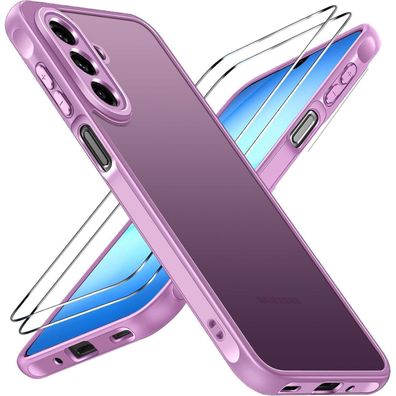 ivoler Hülle für Samsung Galaxy A17 4G/5G mit 2x Schutzglas - Rosa
