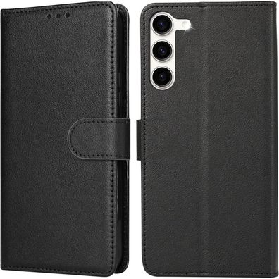 Keteen Handyhülle für Samsung Galaxy S23 5G, Premium Klappbar Flip Lederoptik