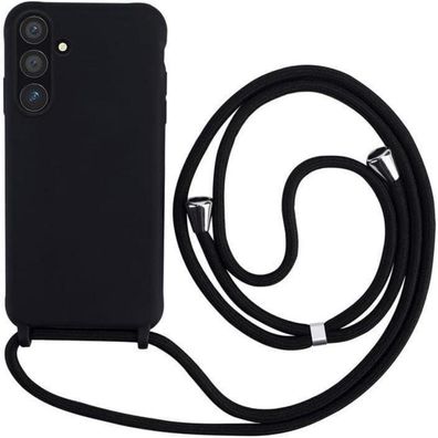 Keteen Handyhülle mit Band für Samsung Galaxy S24 FE, Slim Silikon Hülle mit