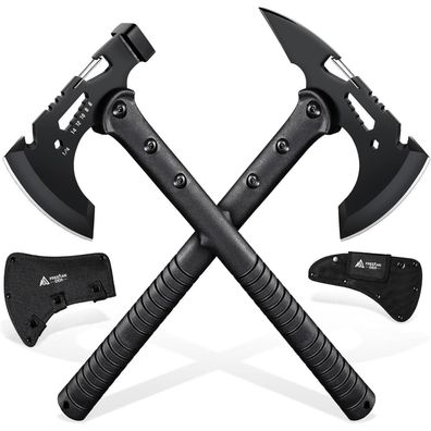 Freelander Survival Axt Set (2-teilig) - Outdoor Camping Axt mit Hammer, Spitze