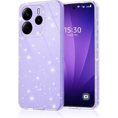 Keteen Handyhülle für Xiaomi Redmi Note 14 4G EU, Glitzer Weich TPU Silikon