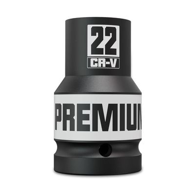 Aurlloct 1 Zoll Schlagschrauber Nuss 22 mm Tief - Kraft Stecknuss für Auto
