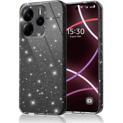 Keteen Handyhülle für Xiaomi Redmi Note 14 4G EU, Glitzer Weich TPU Silikon
