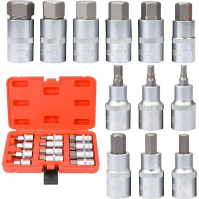 Sexyhot Sechskantsteckschlüsselsatz 1/2" Premium S2, 12tlg. metrisch