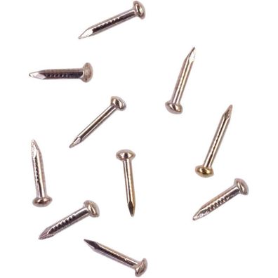 Omotool Rundkopfstifte Nägel, 300 Stück, vermessingt, 10mm