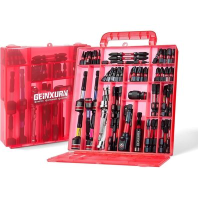 Geinxurn 99tlg. Schrauber Bits Set S2-Stahl, magnetisch, inkl. Halter, Adapter