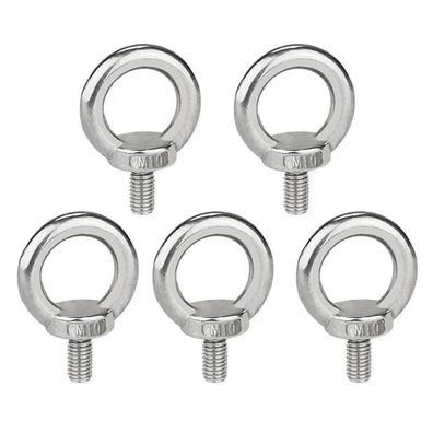 VonLux Ringschraube M10 Edelstahl, 5 Stück Ösenschrauben für Befestigung und