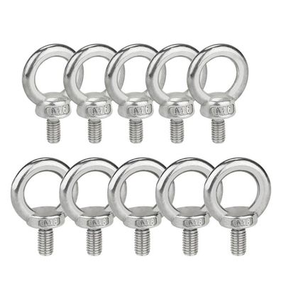 VonLux Ringschrauben M6 M8, 10 Stück, Edelstahl 304, Ösenschrauben