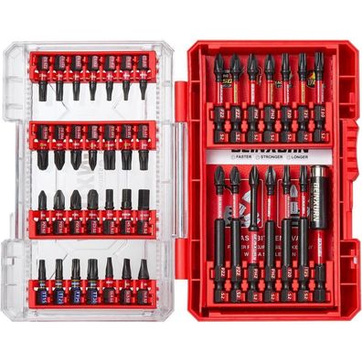 Geinxurn 42-tlg. Schlagfester Schraubendreher-Bitsatz S2-Stahl, magnetisch, 1/4