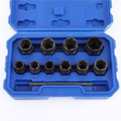 Jtzxjjx 11-tlg. Schraubenausdreher-Set 9-19mm - Für beschädigte Schrauben