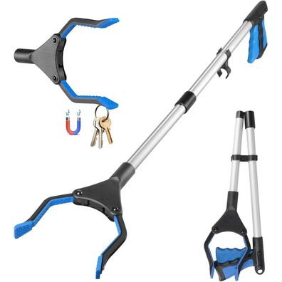 Yaungel Greifzange 81cm, faltbar, drehbarer Kopf mit Magnet - Senioren-Helfer