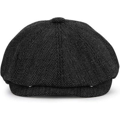 Charmylo Newsboy Schirmmütze für Herren und Damen, 8 Panel Peaky Fischgräten