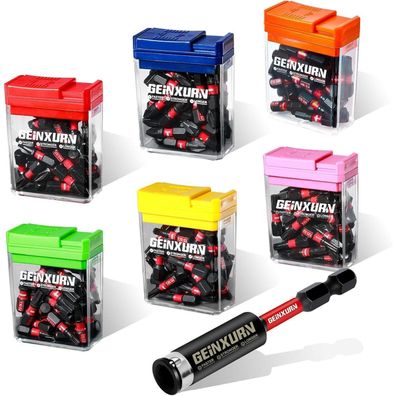 Geinxurn 181tlg. 25mm Schlagfeste Schraubendreher Bits Set, Magnetisch, S2 Stahl