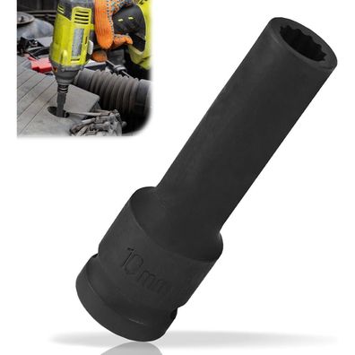 Raxfekro 10mm Vielzahn Nuss 1/2 Zoll Schlagschrauber Einsatz