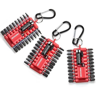 Geinxurn 66-teiliges Schrauber-Bit-Set (25mm/50mm) aus S2 Stahl mit