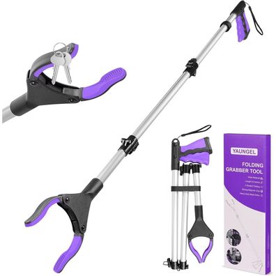Yaungel 108cm faltbare Greifzange für Senioren mit Magnet, 360° drehbar
