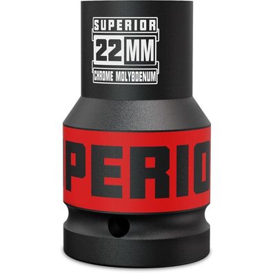KIRXST 1" Schlagschrauber Nuss 22mm Tief, Kraft Stecknuss für Werkstatt