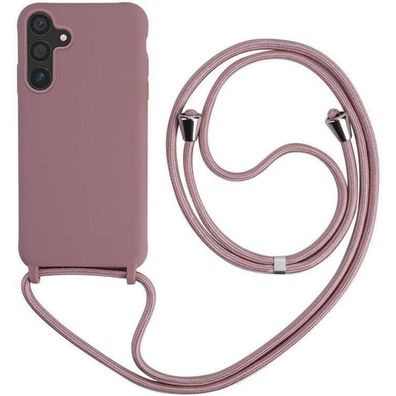 Keteen Handyhülle mit Band für Samsung Galaxy S25 Plus, Silikon, abnehmbare