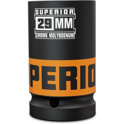 KIRXST 1 Zoll (29mm) Tiefe Schlagschrauber Nuss für Werkstatt und Heimgebrauch