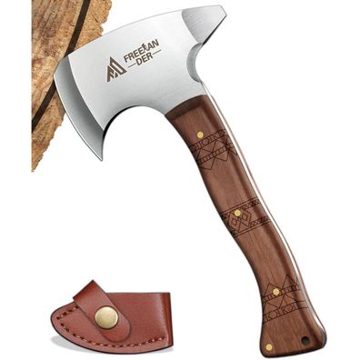 Freelander Beil Survival, 20CM Outdoor Axt Klein, Scharf Camping Hand Beil mit