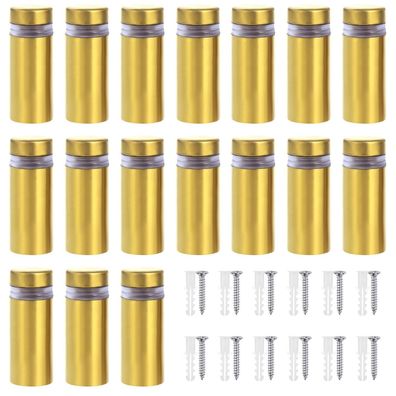 Faankiton Abstandsschrauben Edelstahl 12x30mm, 20 Stück für Schilder und Glas