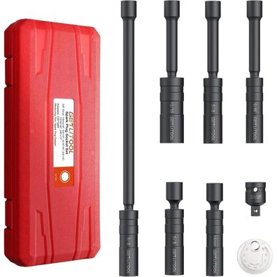 Getlitool Zündkerzenschlüssel Set 6-tlg. 14/16/21mm Magnetisch Flexibel Cr-V